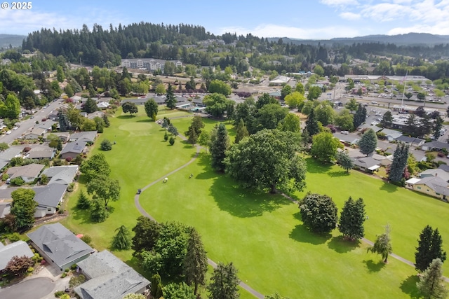12110 SW King Arthur St, Portland, OR 97224 - aerial view of residential area with a mountainous background and a golf club