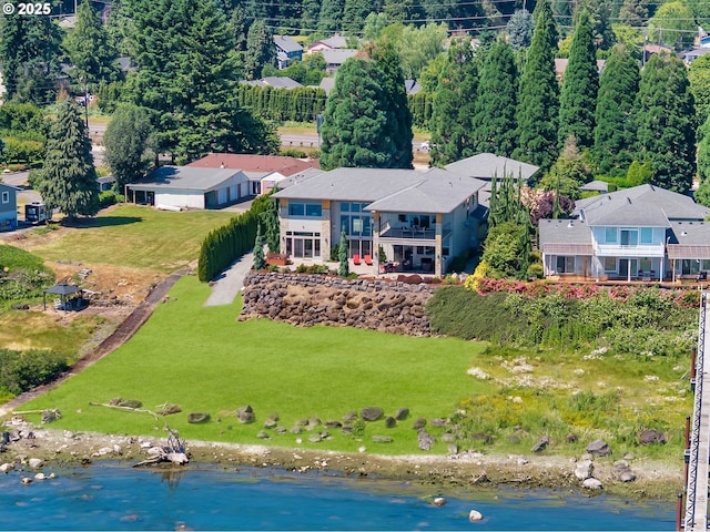 794 S A St, Washougal, WA 98671 - aerial view of residential area featuring a nearby body of water