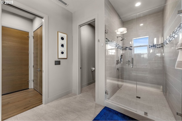 794 S A St, Washougal, WA 98671 - full bath featuring a stall shower and tile patterned floors