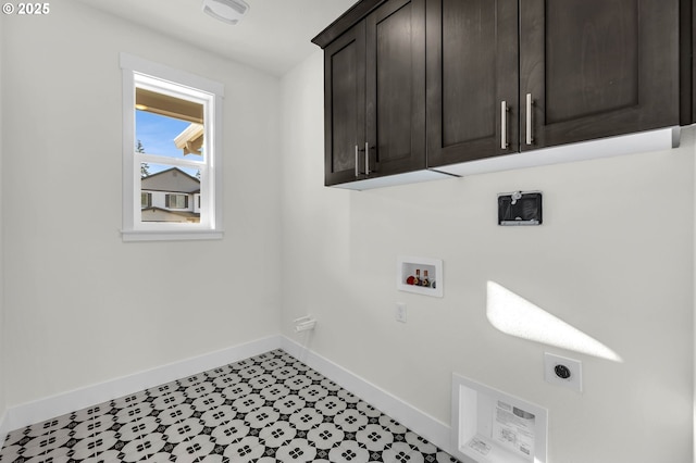 5591 N 93rd Ave Unit Lt206, Camas, WA 98607 - laundry room with electric dryer hookup, baseboards, hookup for a washing machine, and cabinet space