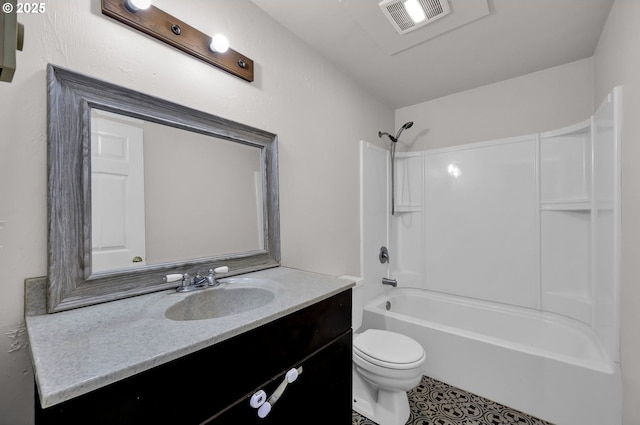 5430 E St, Springfield, OR 97478 - bathroom featuring vanity, tub / shower combination, and tile patterned floors
