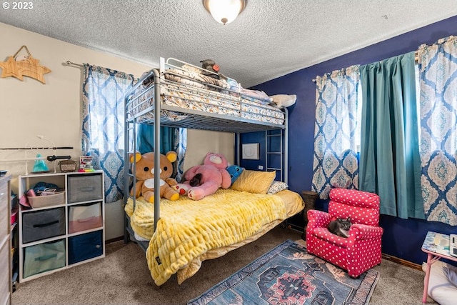 835 E 4th St, La Center, WA 98629 - bedroom featuring carpet floors and a textured ceiling
