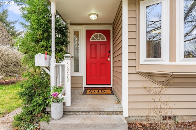 view of property entrance