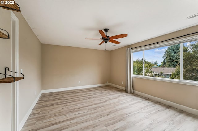 1722 Sequoia Ct, Forest Grove, OR 97116 - empty room featuring healthy amount of natural light, light wood-style floors, and ceiling fan