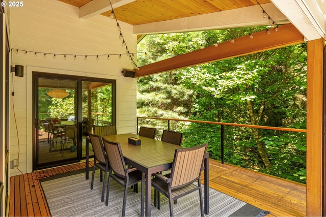 610 Atwater Rd, Lake Oswego, OR 97034 - deck with outdoor dining space