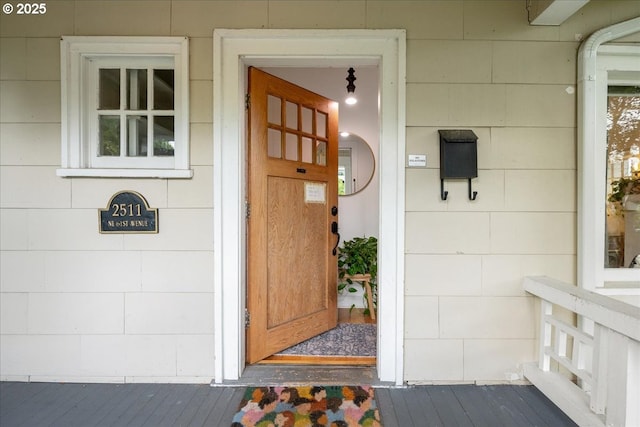view of entrance to property