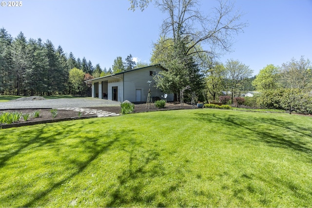 38201 Queens Rd, Marcola, OR 97454 - view of yard featuring a garage