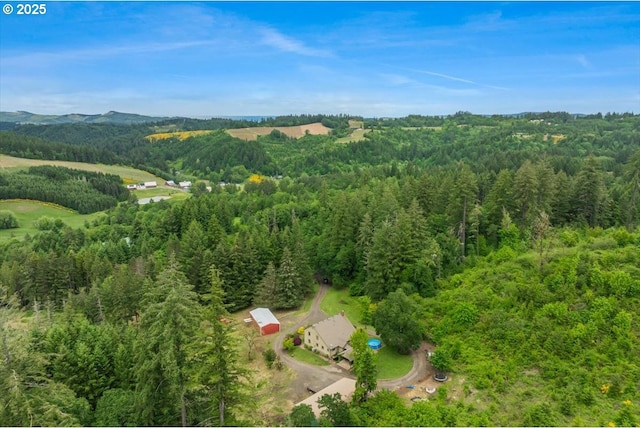 26127 NW Williams Canyon Rd, Gaston, OR 97119 - aerial view of property's location with a forest and a mountainous background