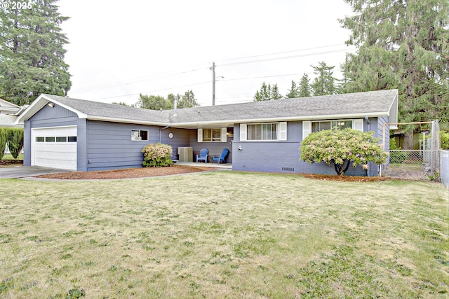 21408 SE Main St, Gresham, OR 97030 - ranch-style house with cooling unit, an attached garage, and driveway