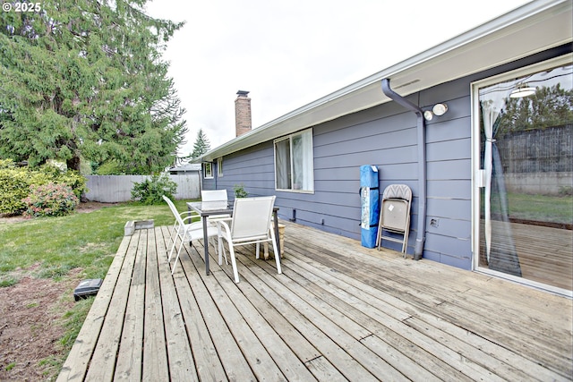 21408 SE Main St, Gresham, OR 97030 - wooden terrace featuring outdoor dining area