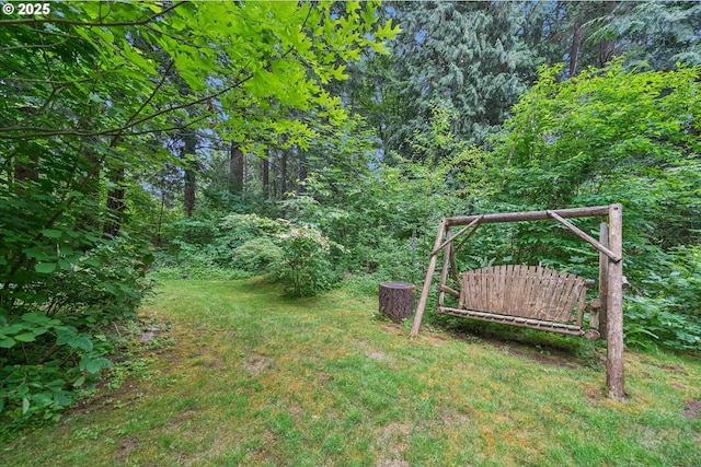 22060 S Forest Park Rd, Beavercreek, OR 97004 - view of yard with a wooded view