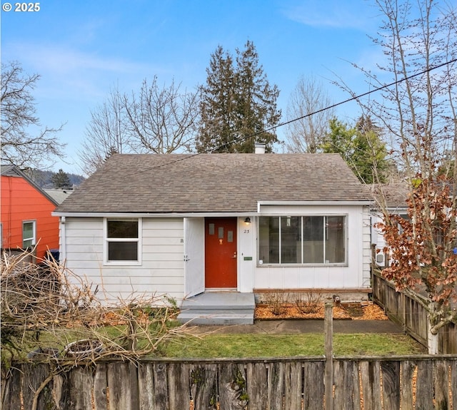 view of bungalow