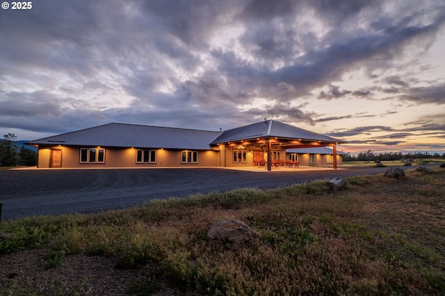 10771 E Langell Valley Rd, Bonanza, OR 97623 - view of front of home with a metal roof