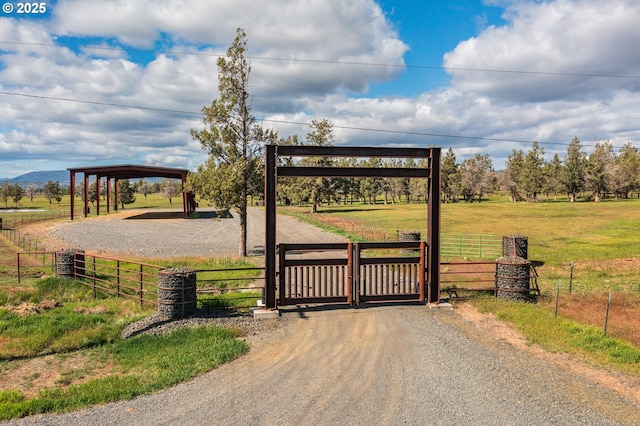 10771 E Langell Valley Rd, Bonanza, OR 97623 - gate with a view of countryside