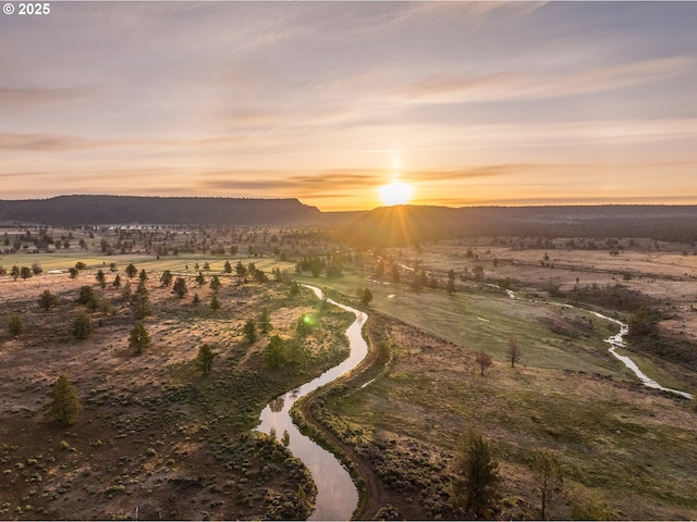 10771 E Langell Valley Rd, Bonanza, OR 97623 - aerial view at dusk of a mountain view and a view of countryside