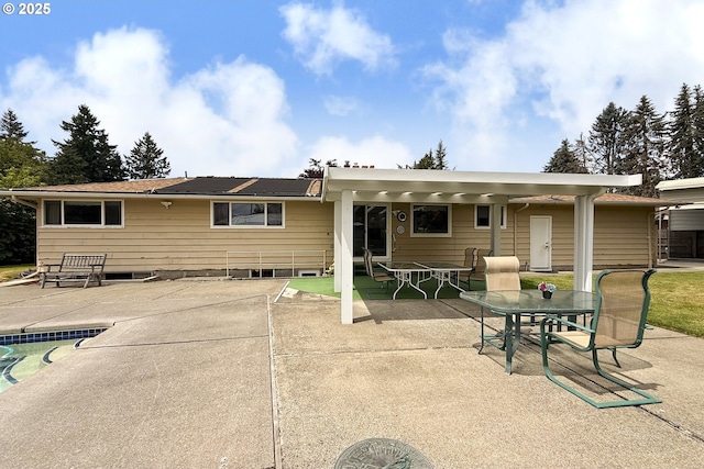 13275 NE Thompson Ct, Portland, OR 97230 - rear view of house featuring outdoor dining space and a patio