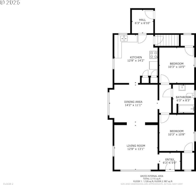 2104 N Rosa Parks Way, Portland, OR 97217 - room layout