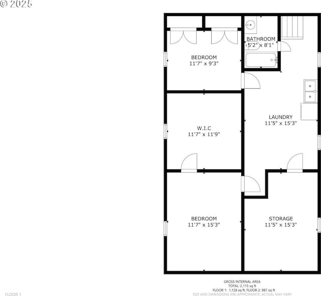2104 N Rosa Parks Way, Portland, OR 97217 - home floor plan