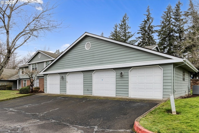 garage with central AC