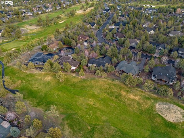 bird's eye view with a residential view