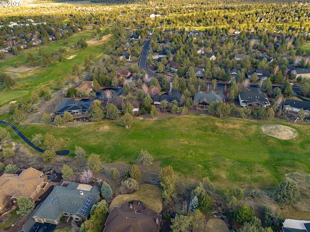 bird's eye view with a residential view