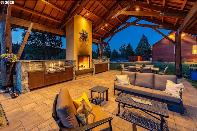 16830 Delicious St, Bend, OR 97703 - view of patio / terrace with an outdoor living space and a gazebo