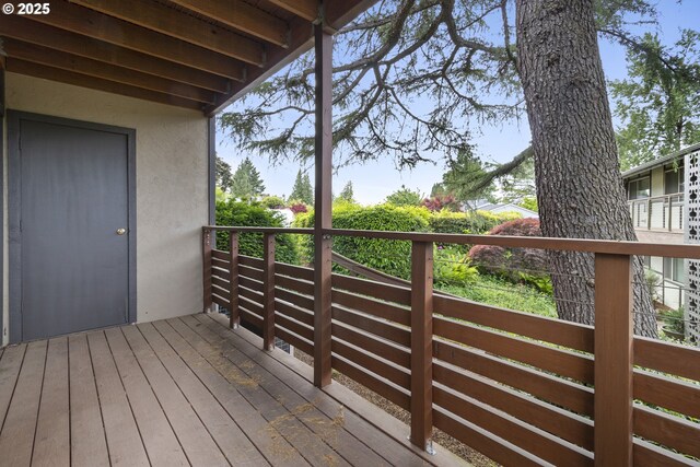 3038 SW Florida Ct Unit B, Portland, OR 97219 - view of deck