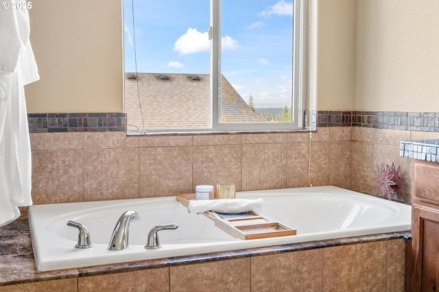 full bath with a bath