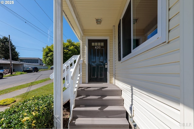 420 Bryant St, Clatskanie, OR 97016 - property entrance featuring a porch