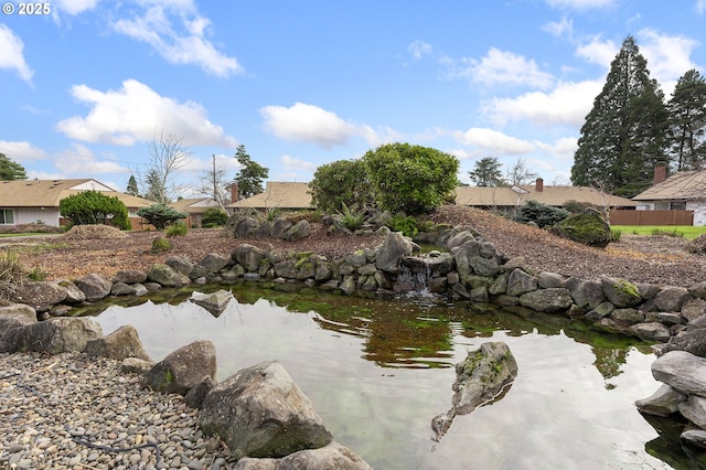 view of water feature