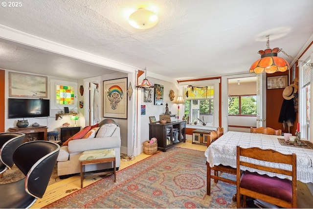 317 E 14th St, The Dalles, OR 97058 - bedroom with a textured ceiling