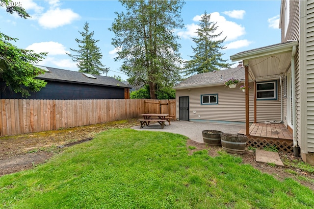 3116 NE 108th Ave, Portland, OR 97220 - view of yard featuring a patio area and a deck