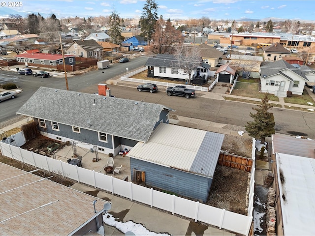 drone / aerial view featuring a residential view