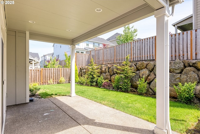 16706 NW Crossvine St, Portland, OR 97229 - view of patio with a residential view