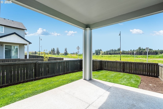 view of patio / terrace featuring a fenced backyard