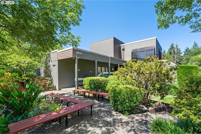 view of rear view of property