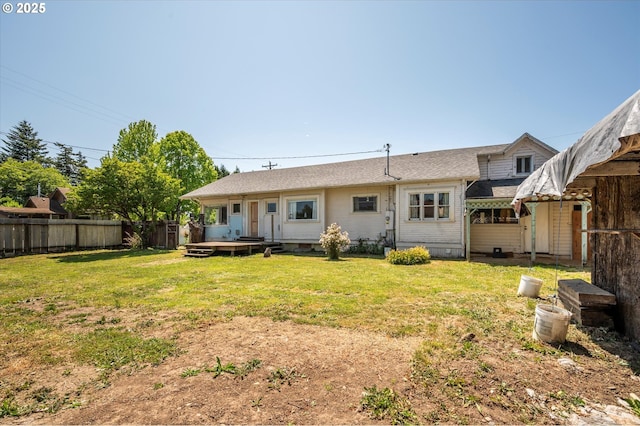 470 W 4th St, Coquille, OR 97423 - back of property with roof with shingles