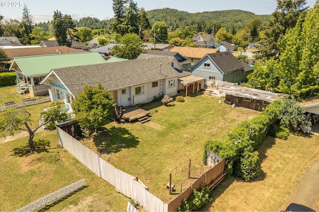 470 W 4th St, Coquille, OR 97423 - aerial perspective of suburban area with a forest