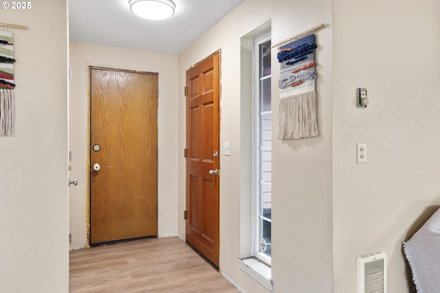 interior space with wood finished floors