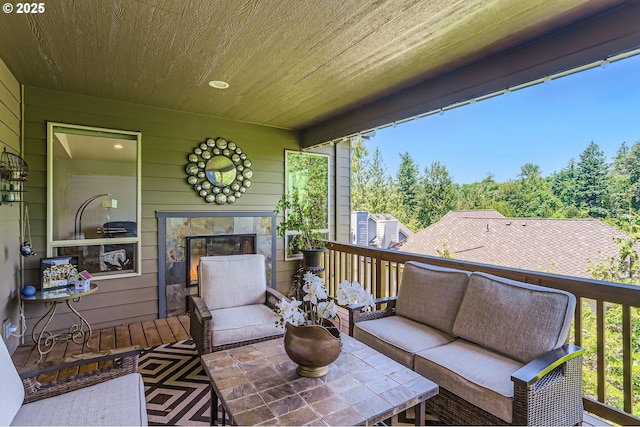 10183 NW Crossing Dr, Portland, OR 97229 - wooden deck featuring outdoor lounge area