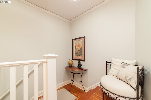 4052 NE 22nd Ave, Portland, OR 97212 - sitting room featuring ornamental molding and light wood-type flooring