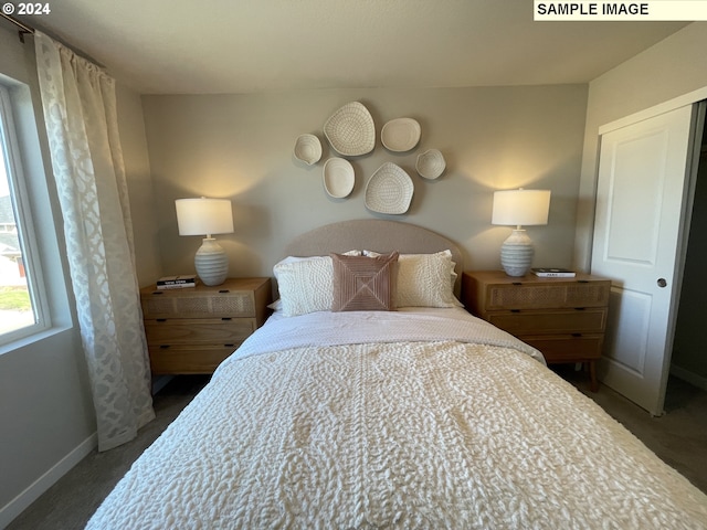 bedroom with baseboards