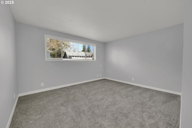 spare room featuring carpet flooring