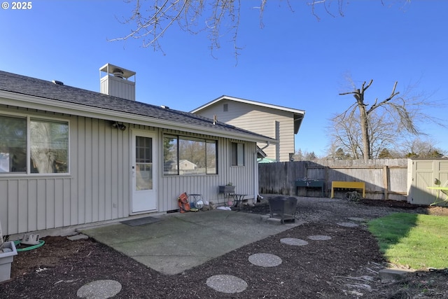 back of house featuring a patio