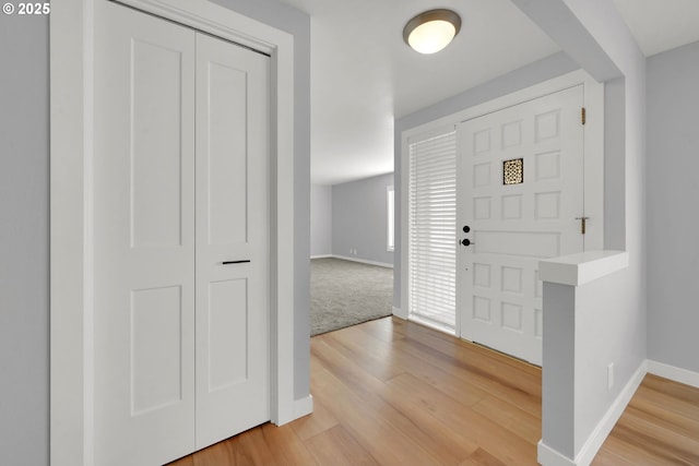 entrance foyer featuring hardwood / wood-style flooring