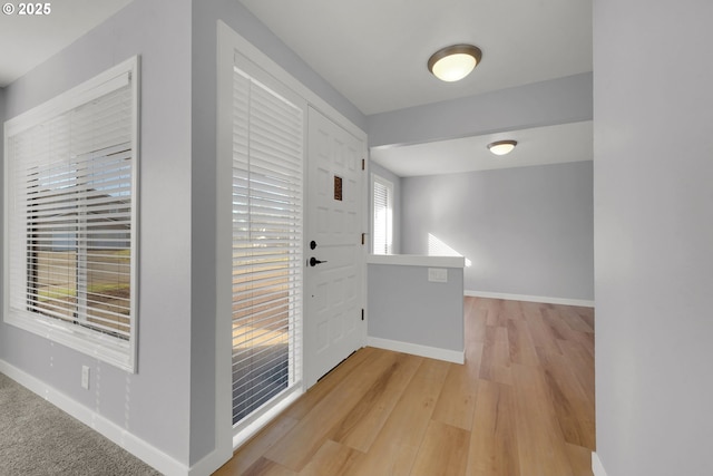 entryway featuring hardwood / wood-style floors