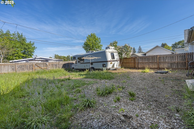 view of fenced backyard