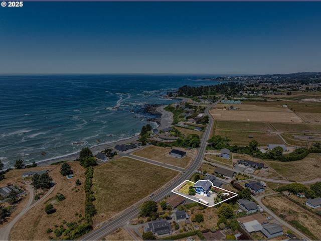 15263 Oceanview Dr, Brookings, OR 97415 - aerial overview of property's location featuring property boundaries highlighted and a large body of water