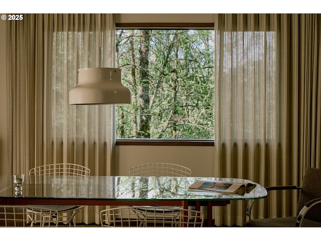 view of dining space