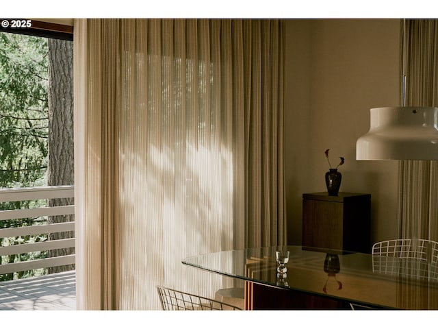 view of dining space